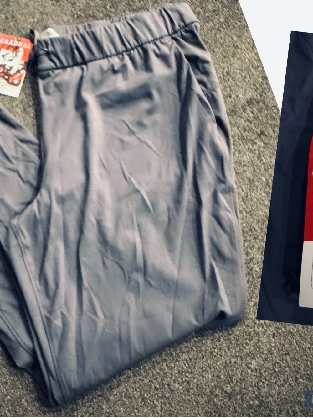 Women’s  Gray Elastic Waist Casual Pants